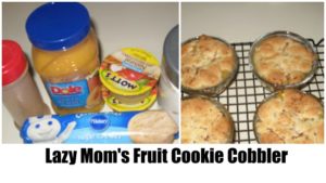 This recipe for lazy mom's fruit cookie cobbler is one you turn to when you want a quick dessert that you know will be a hit with the family.