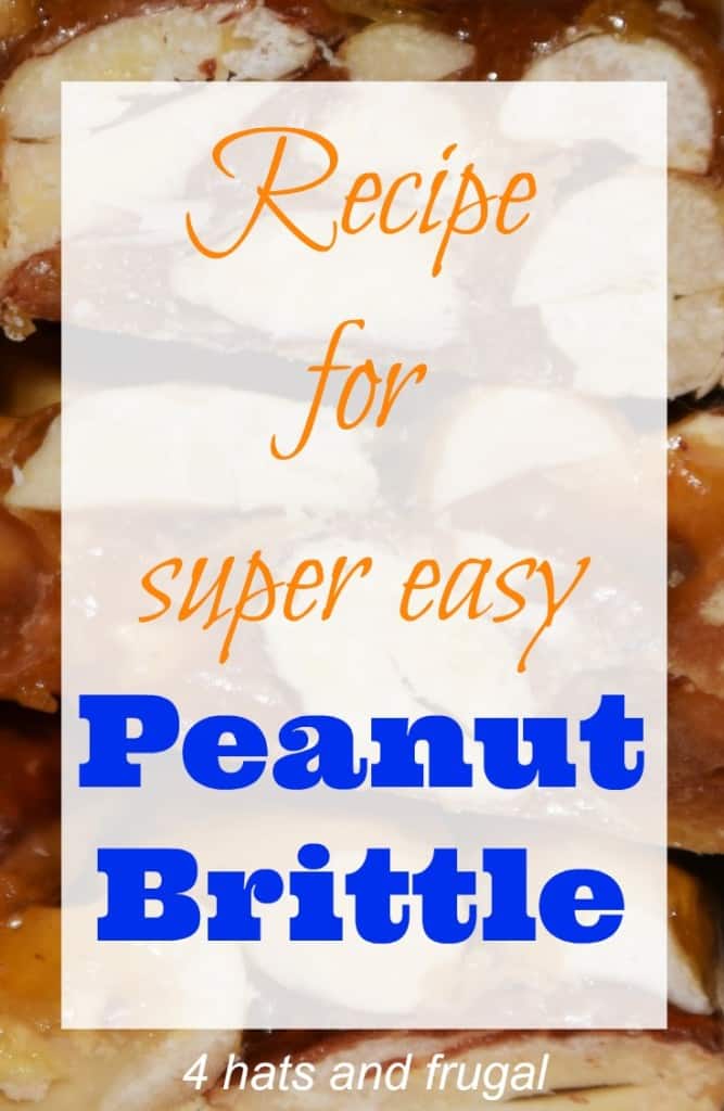 This recipe for easy peanut brittle is a great last minute holiday gift for family and friends.