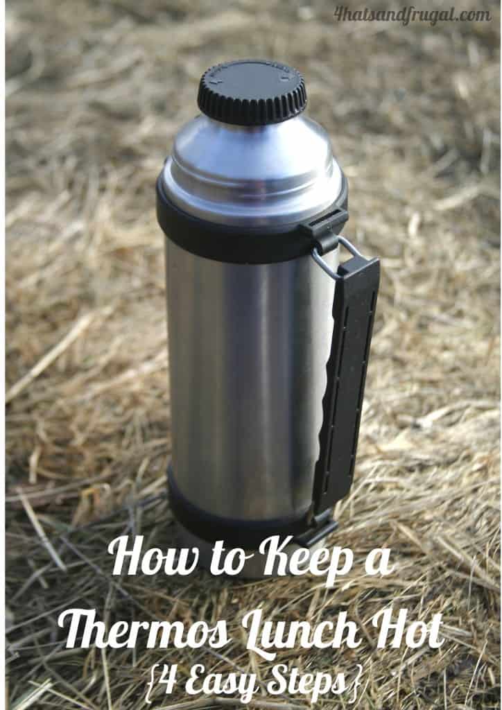 Here is the proper way to use send a thermos lunch to school with your kids. It's a great tip to keep the food hot all day!