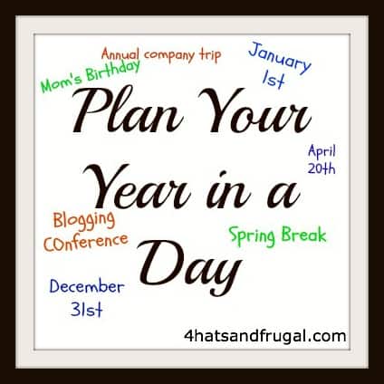 how to plan your year in a day