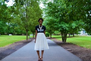 Tulle skirt and Beatles Tee