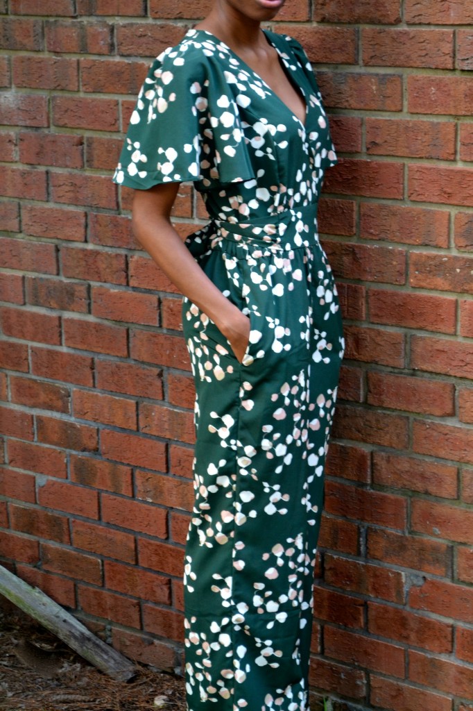 jumpsuit with flower detail
