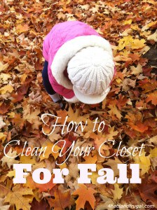 How to clean your closet for Fall - 4 simple tips