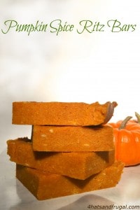 Pumpkin Spice Ritz Bars | easy, no-bake fall dessert