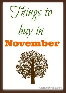 things to buy in November
