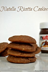Nutella ricotta cookies - soft, cake-like cookies that aren't too sweet but so delicious