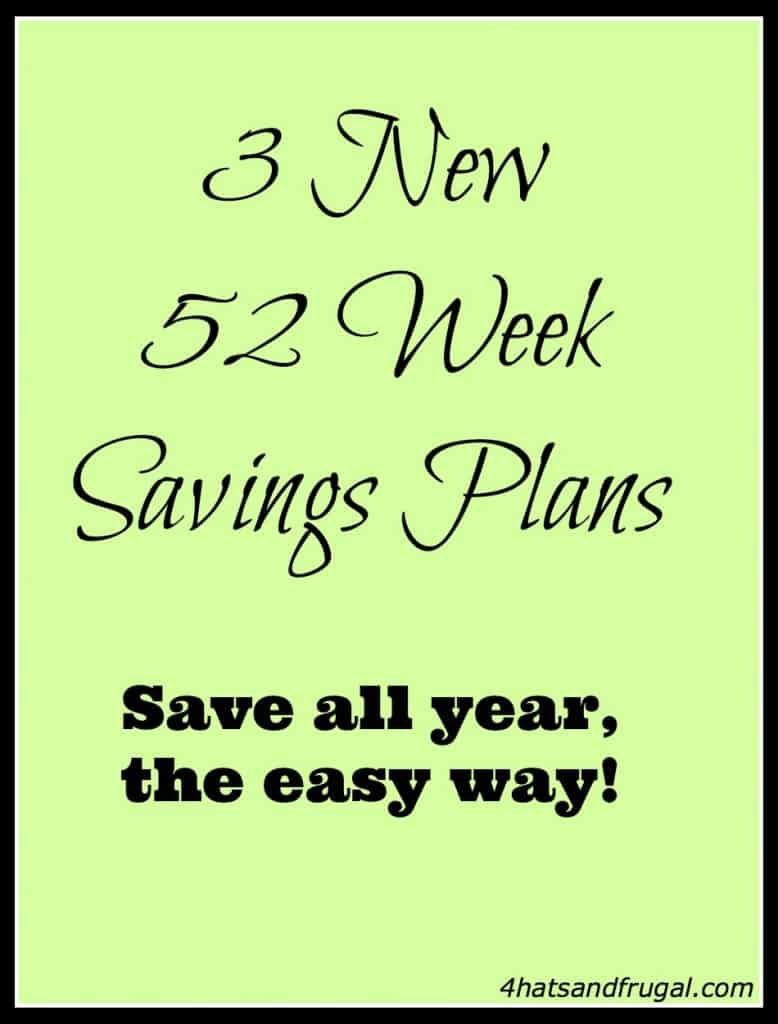3 new 52 week savings plans