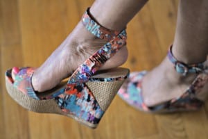 Multi-colred print wedges from JustFab