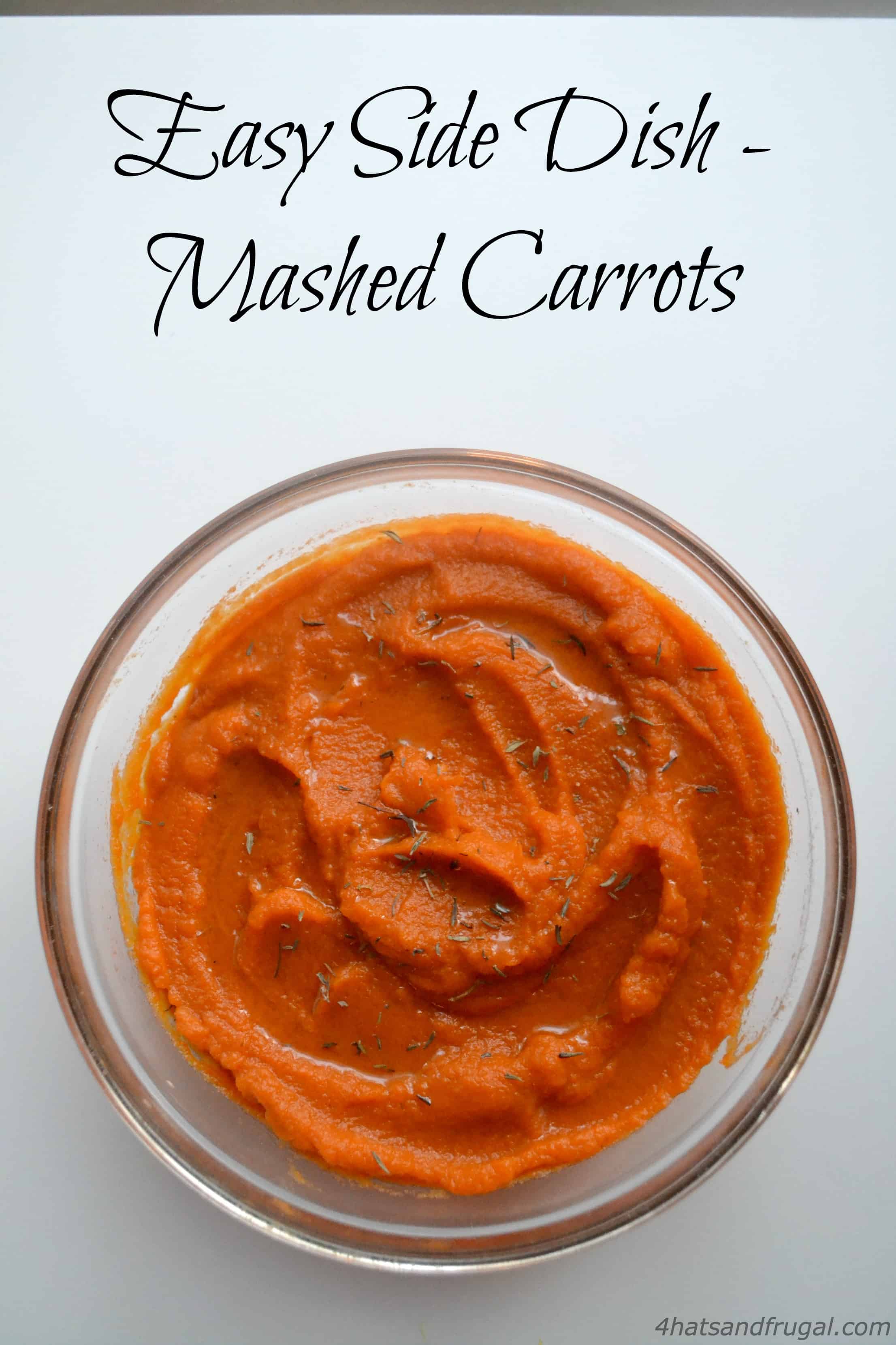 This simple side dish for mashed carrots is perfect for the whole family.