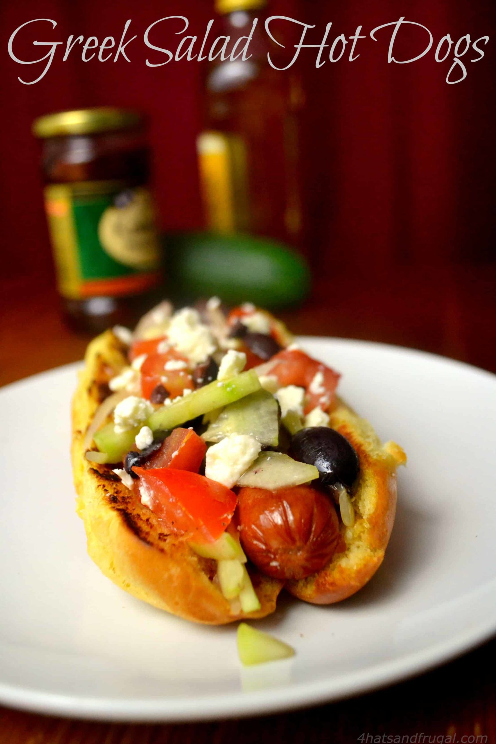 If you are a fan of Greek salad, you have to try these Greek Salad hot dogs! Easy recipe and bold flavors.
