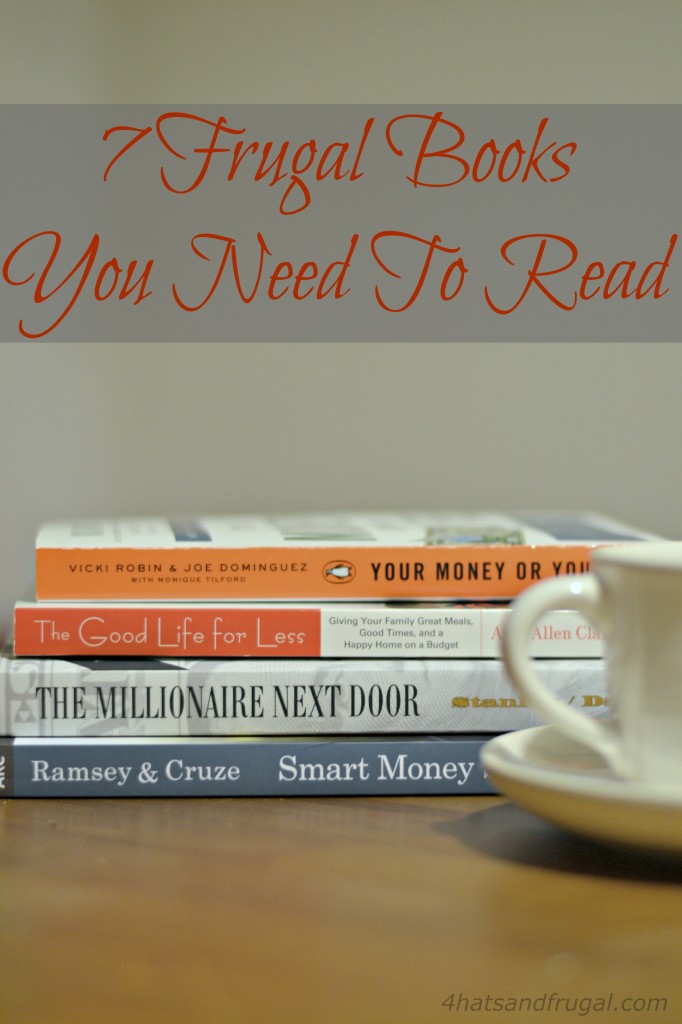 Looking to start living frugally? Here's a list of the 7 frugal books you need to read when you get started on your new life.