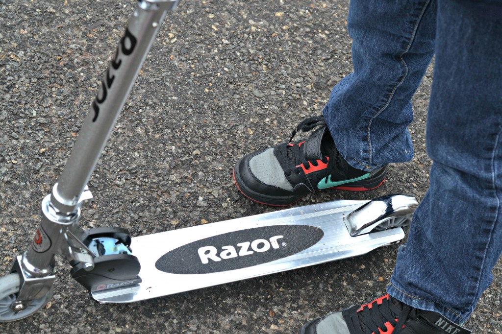 The Razor A Kick Scooter is a hot active toy of the 2014 holiday season. Check out how much this 9 year old loved it.