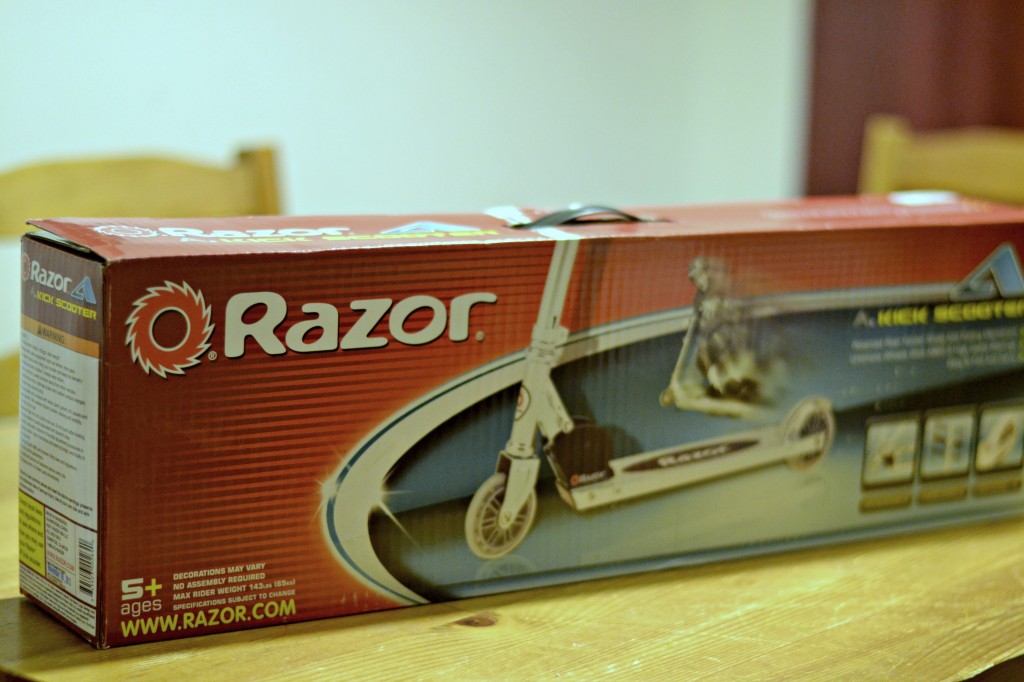 The Razor A Kick Scooter is a hot active toy of the 2014 holiday season. Check out how much this 9 year old loved it.