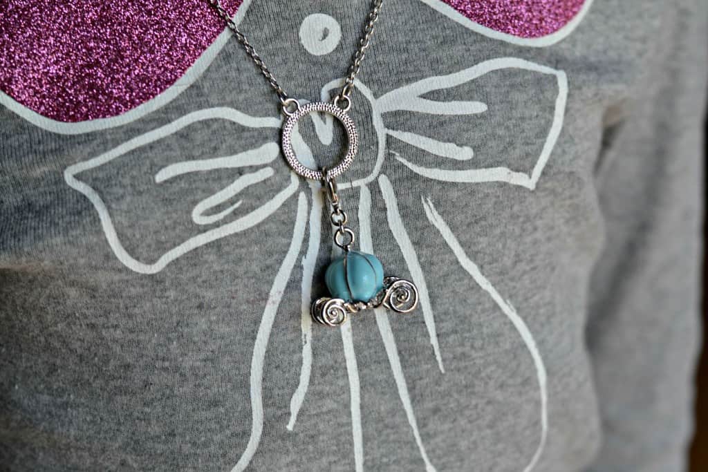 Cinderella necklace with charm