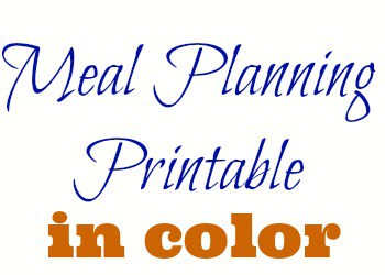 We love the pretty printables out there, but they use up a lot of expensive colored ink! Here are no frills meal planning printables to use instead!