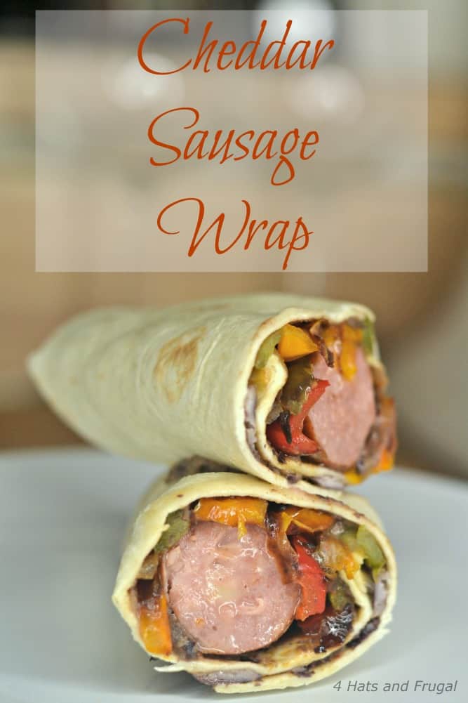 Looking for an easy, healthy lunch or quick dinner the whole family will love? You have to try this Cheddar Sausage Wrap recipe.