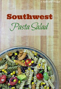 Need a quick, meatless weeknight meal? This Southwest Pasta Salad is it! Full of beans, avocado, and veggies; serve it as a side dish or main course.