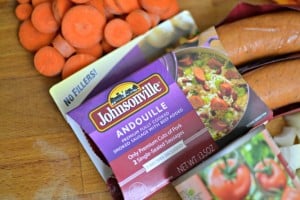 This andouille stew is so easy, delicious, and perfect for a weeknight dinner. #SausageFamily #sponsored