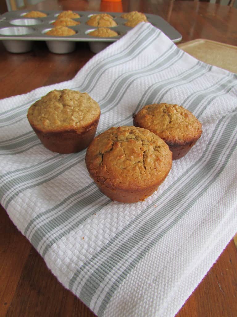  These Gluten Free Peanut Butter Chocolate Chip Muffins are so easy to make, and use items right in your pantry. Click through for a free Gluten Free e-cookbook!