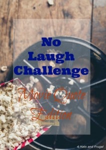 Have you tried the YouTube No Laugh Challenge? This couple did it using funny movie quotes!