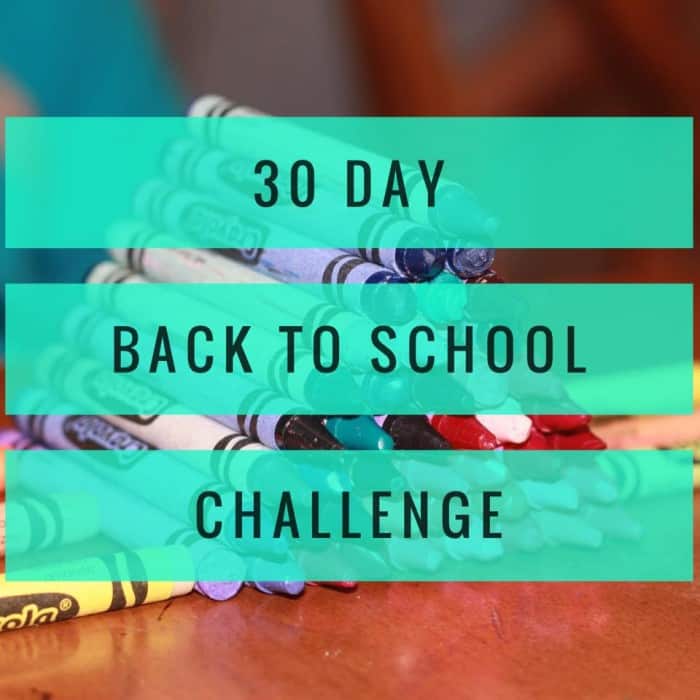 Back To School Challenge