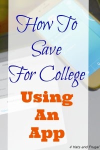 Did you know there is an app that parents can use when saving for college? This article shares what it is, and the easy way to use it.