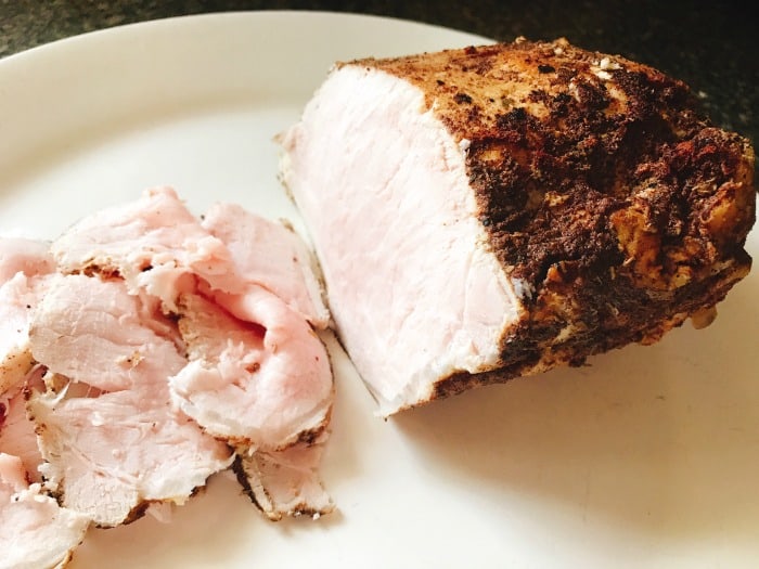 This simple recipe for Moroccan instant pot pork loin is quick to make, and includes ingredients you have in your cabinet right now!