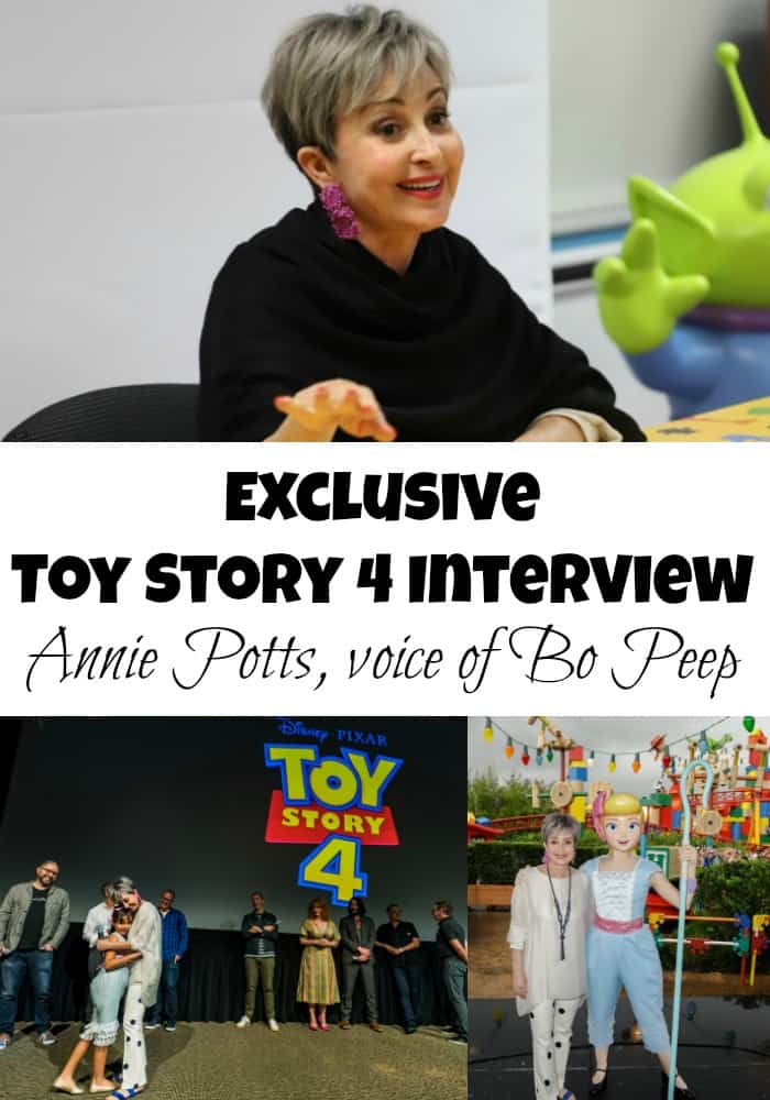 This exclusive Toy Story 4 interview with Annie Potts, voice of Bo Peep, gives lots of insight into the much-needed evolution of this beloved character.