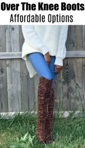 Over the knee boots don't have to be expensive! This post shares where to find quality and cheap over the knee boots that will last.