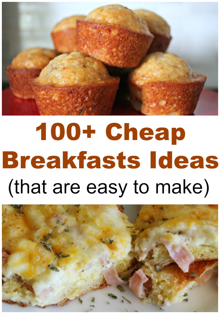 This is it. The only list of cheap breakfast ideas you will ever need to make your meal plan for the week, or meal plan for the month.
