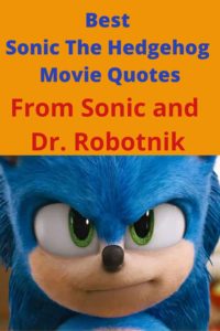 The new Sonic The Hedgehog movie is here! This post shares the best Sonic movie quotes the whole family loves and will repeat over the next few months.