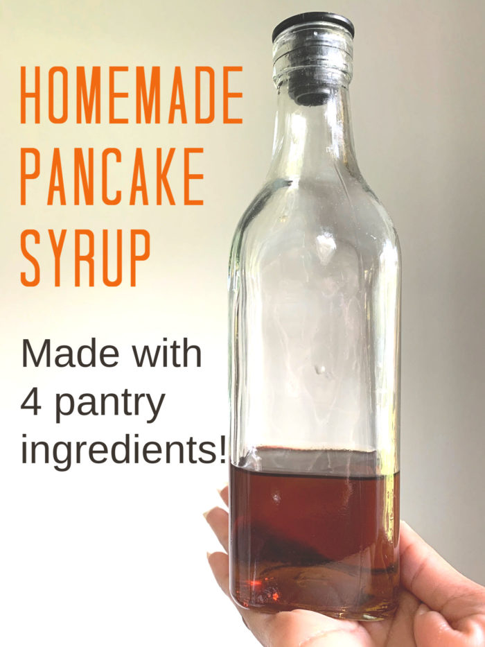 Did you know homemade pancake syrup can be made with only 4 ingredients that are right in your pantry? Here's how to make pancake syrup at home.