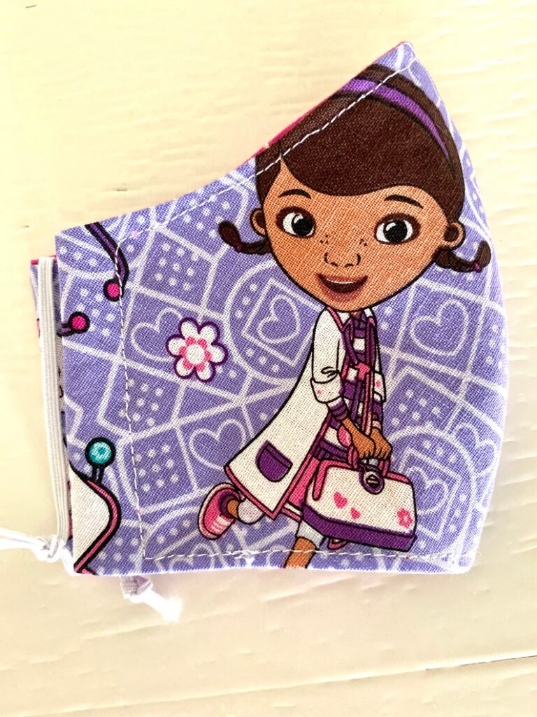 The Doc is in! Here are 5 super cute Doc McStuffins face masks to wear to the store, to school, or to Disney!