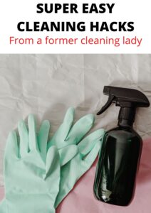 If you're looking for actual cleaning hacks that work, check out this post from a former cleaning lady who's also a busy mom of 3.